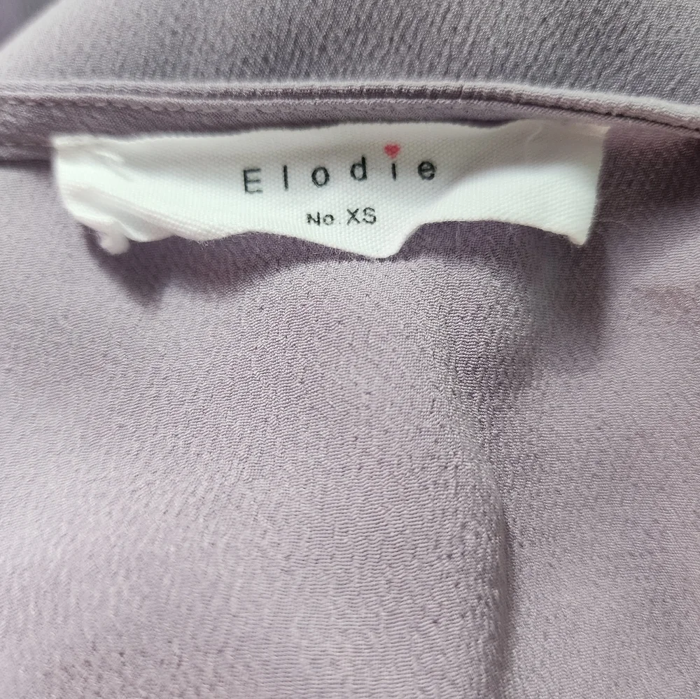 Elodie Light Purple Blouse Size X-Small - Picture 3 of 3